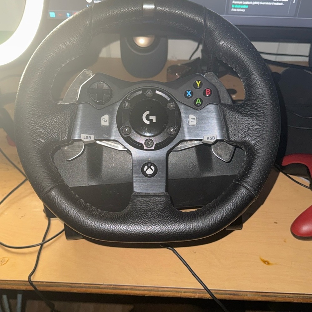 Logitech Black Racing Wheel Controller for Xbox - Picture 11 of 11